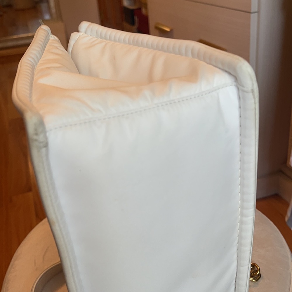 Prada Tessuto Chain White Nylon Tote - Picture 14 of 16